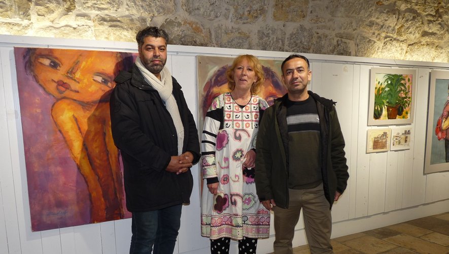 Mohamed Al Hawajri et Raed Issa, deux artistes du collectif Eltiqa.