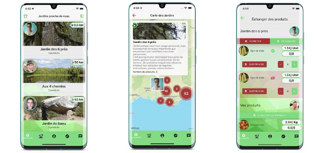 Vous allez pouvoir échanger les récoltes de votre jardin avec l'application Seeed.