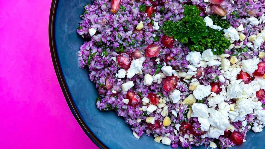 La salade de sommités du petit chou-fleur par Irichtka