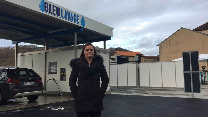 Pauline Portal assure gestion de Bleu lavage, la nouvelle station de lavage installée dans le quartier de Fontvergnes.