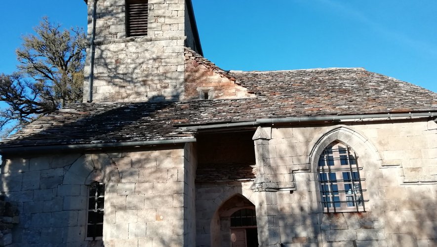 L’église de St-Amans d’Escoudournac.