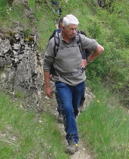 Georges Dejean lors d’une randonnée.