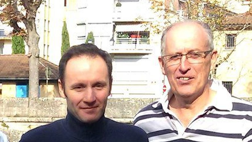 Dominique Calvet, à droite,est le nouveau présidentdu Tennis-Club Villeneuvois.