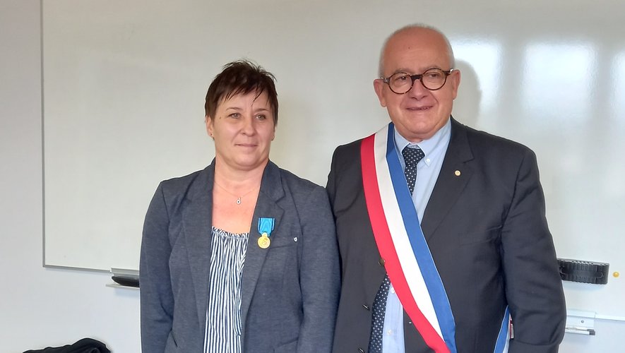 Luminita Valière et Didier Pierre à l’issue de la cérémonie.