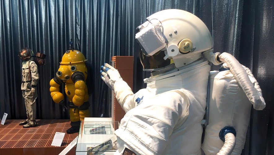 L’astronaute accueille ses deux collègues aveyronnais.