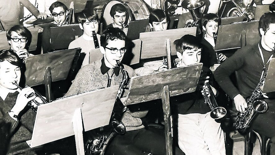 L’école de musique de la Lyre decazevilloise à la fin des années 1960.