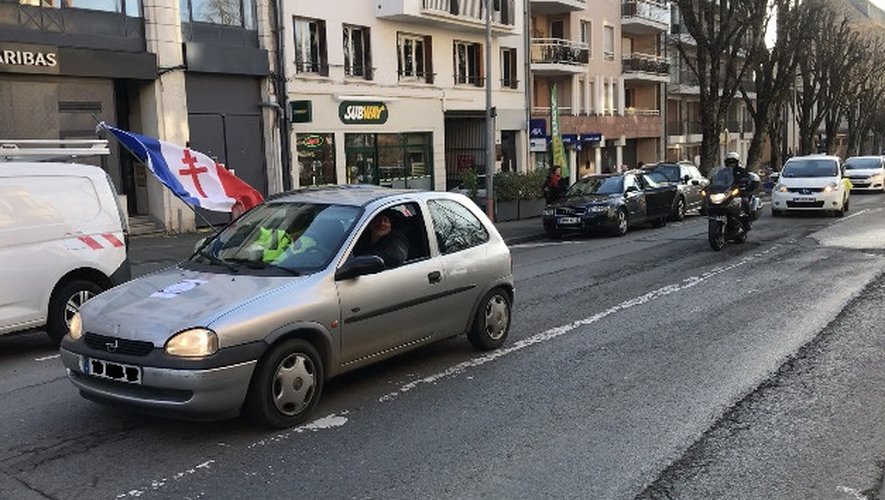 Un "convoi de la liberté" improvisé à Rodez.