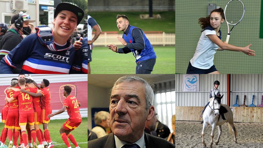 Les six sportifs aveyronnais lauréats des Trophées des Sports 2022. 