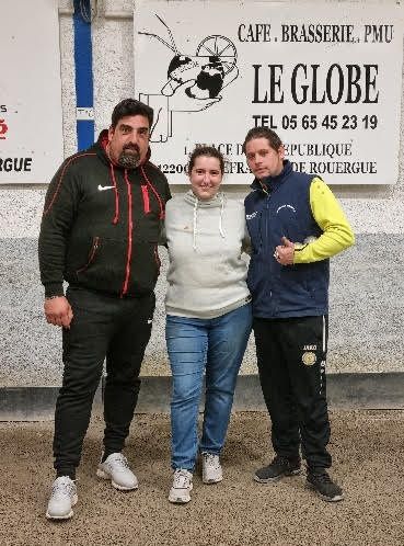 Vainqueurs du B : Julien Guilhem, Sandrine Do Rosario et Thierry Férès.