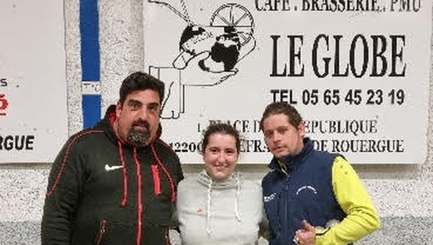 Vainqueurs du B : Julien Guilhem, Sandrine Do Rosario et Thierry Férès.