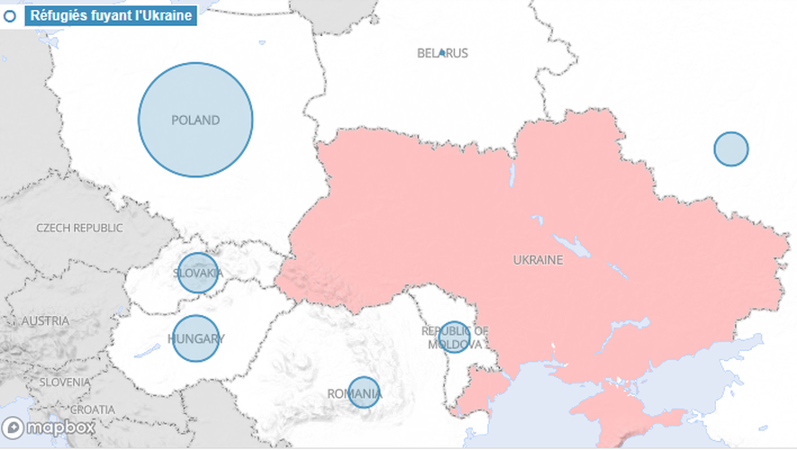 Plus de 2 millions d'Ukrainiens ont déjà fui leur pays depuis le début de la guerre initiée par la Russie.