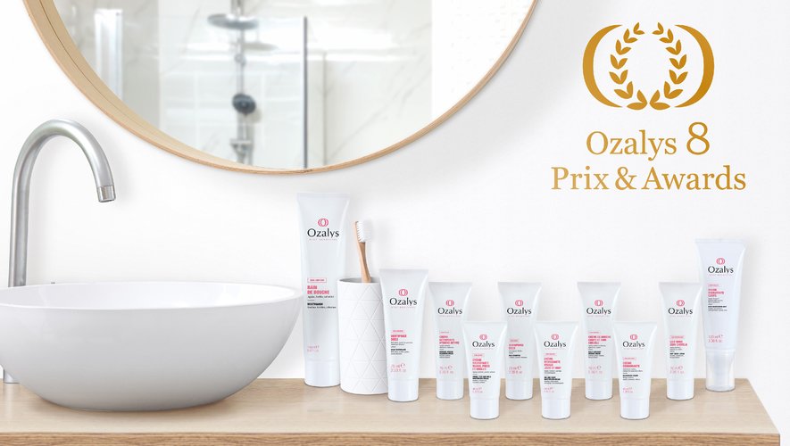 La gamme de cosmétiques de la marque Ozalys.