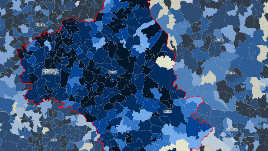 Le sud-Aveyron est plus épargné que la moitié nord du département.