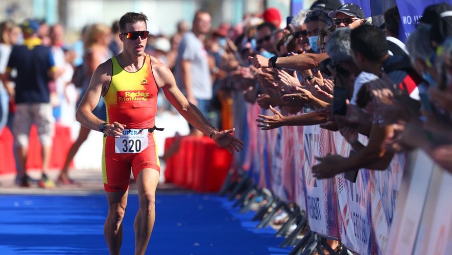 L’ambiance de la course à pied, dernière épreuve du triathlon, est un facteur motivant pour Adrien Alauzet.