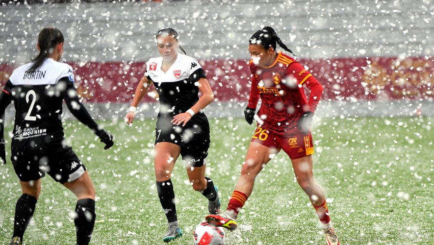 Le 13 mars, le match entre Rodez et Nîmes avait été interrompu par la neige.