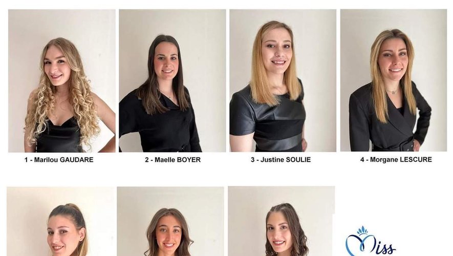 Voici le visage des candidates à l'élection de Miss Aveyron 2022.
