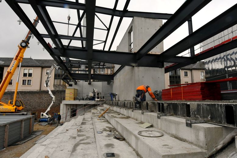 Le chantier prend de la hauteur.