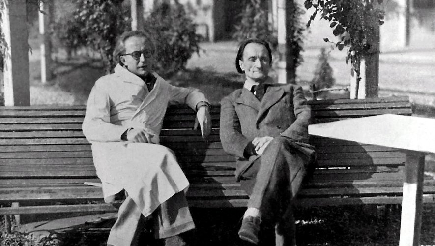 Antonin Artaud à l’asile de Rodez avec le Dr Ferdière.