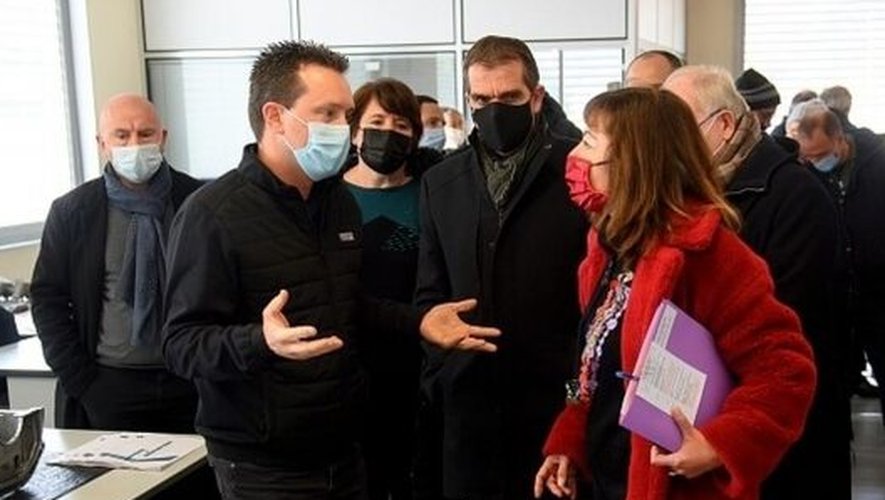 Carole Delga, lors de sa visite  à la SAM en novembre dernier.