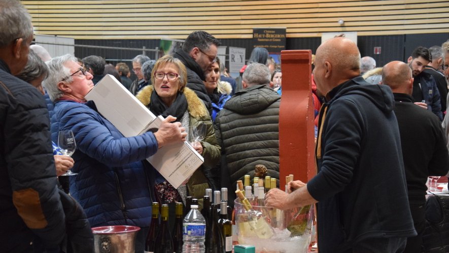 Il y avait foule au Salon du vin de Rodez ce week-end.
