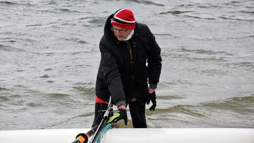 Christophe Le Bel, responsable de Rowing Trek, était également sur place pour assurer la coordination des équipes.
