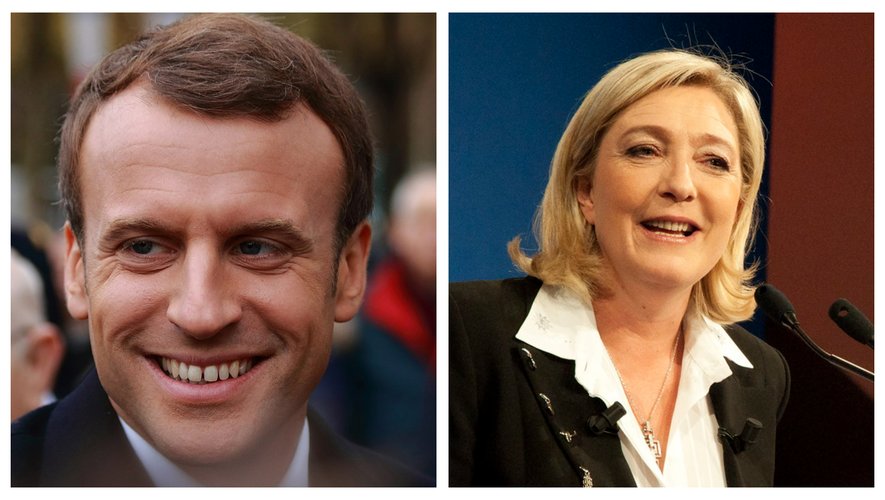 Les premiers résultats donnent Emmanuel Macron en tête et Marine Le Pen en seconde place.