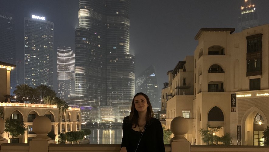 Julie Lacombe a commencé son VIE chez Tag Heuer à Dubaï le 1er avril dernier.
