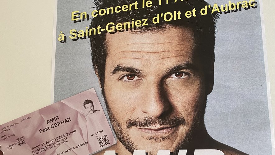 Amir sera en concert à Saint-Geniez jeudi 11 août à partir de 21heures. 