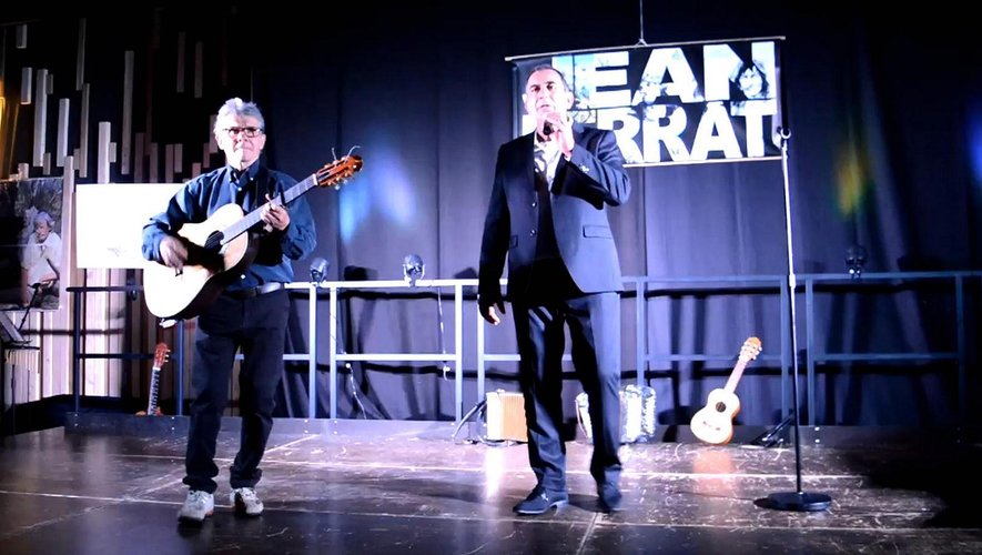 Yves Sanarens et André Bec  lors du concert à Naucelle.