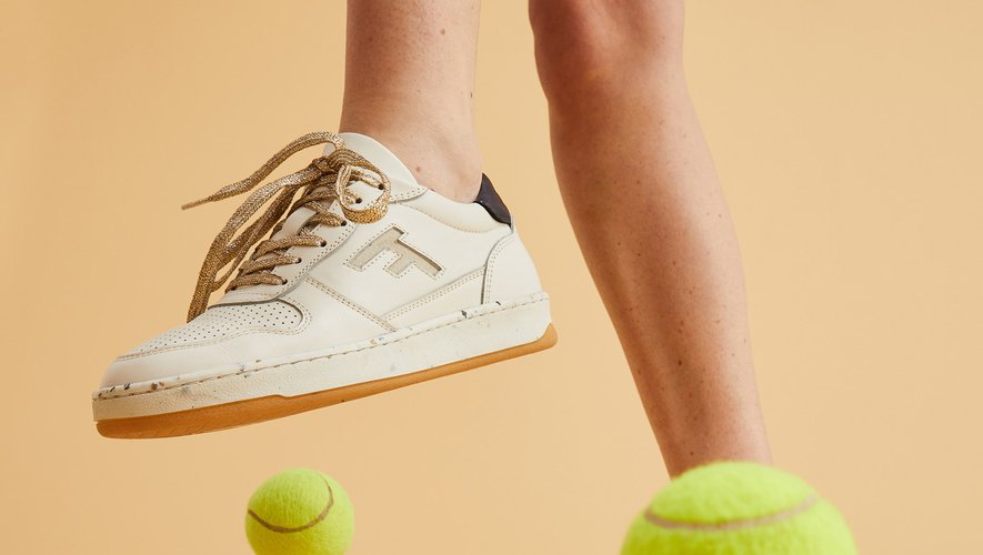 Les nouvelles sneakers de Faguo sont dotées d'une semelle confectionnée à partir de balles de tennis recyclées.