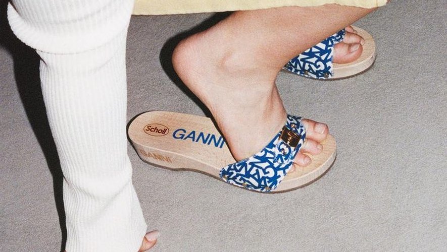 Le fruit de la collaboration entre Ganni et Scholl devrait créer un nouvel engouement pour la chaussure star des sixties.