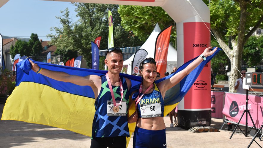 Les Ukrainiens Mykola Mevsha et Valentyna Veretska, vainqueurs.