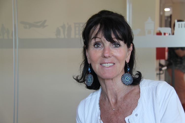 Georgette Lacoste, présidente de la caisse locale de Laissac-Sévérac