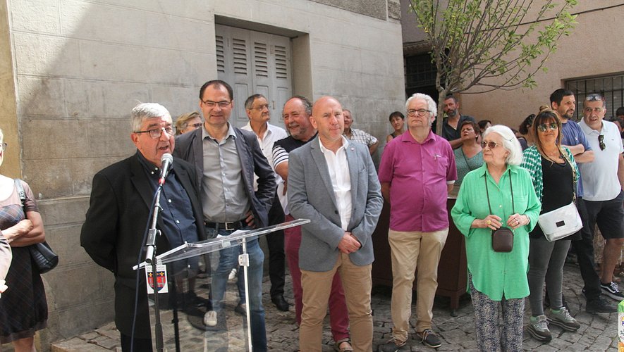 Jacques Anduranc, le référent occitan de la commune intervenant en "lenga nostra"./DDM. JPC.