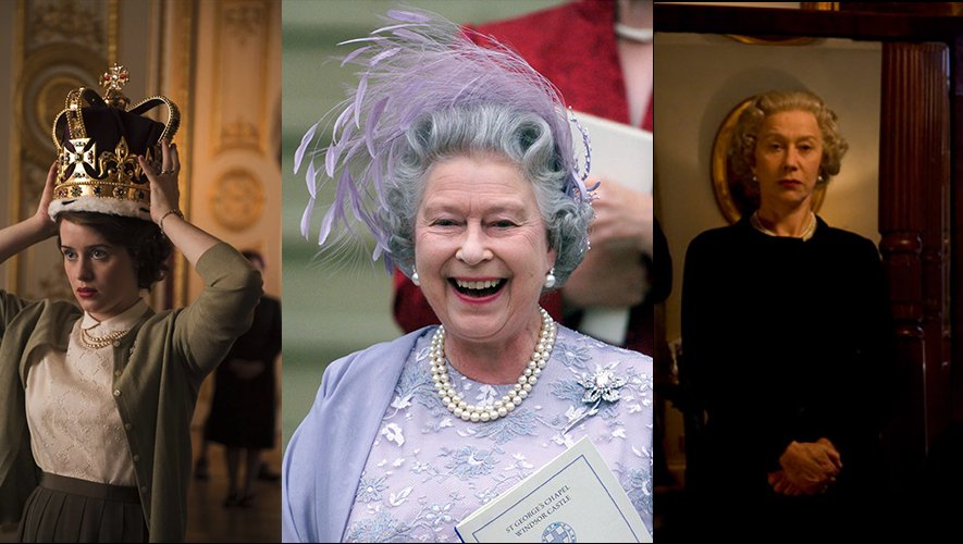A gauche, Claire Foy dans "The Crown" sur Netflix, à droite Helen Mirren dans le film "The Queen".