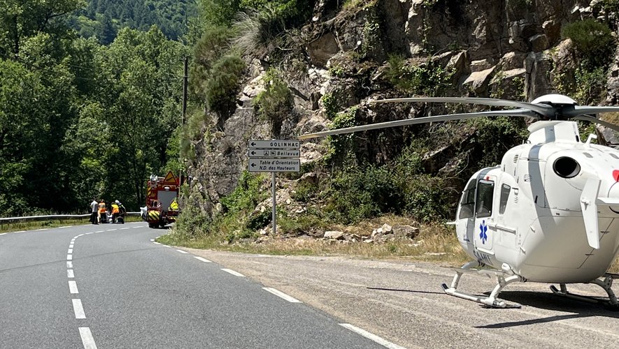 Un conducteur âgé de 60 ans a trouvé la mort sur la route entre Estaing et Entraygues malgré l'intervention de l'hélicoptère du Samu.