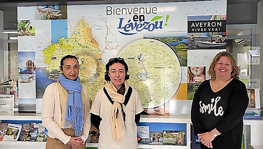 L’équipe de l’office de tourisme : Nadine, Véronique et Lidwine.
