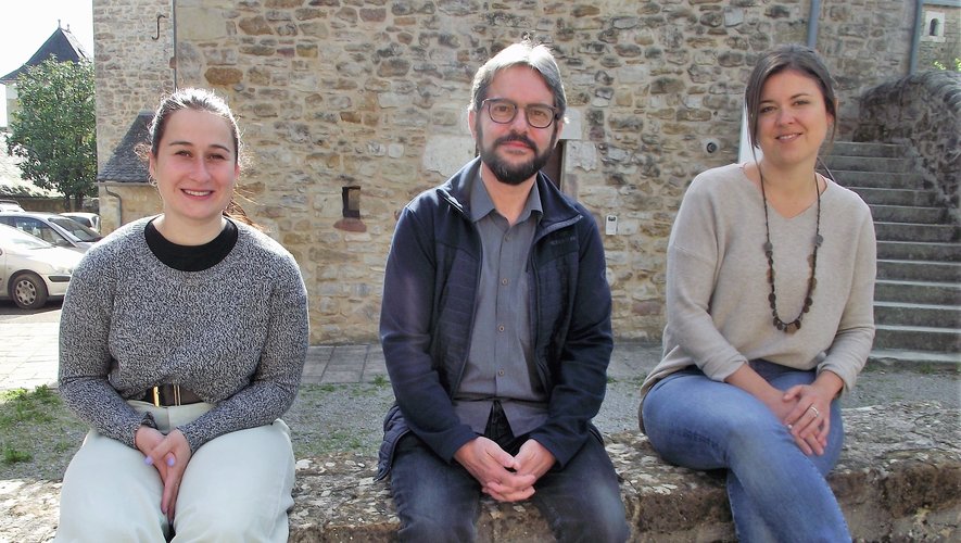 Adèle Berson (à gauche) en compagnie de Christelle et d’Alain.