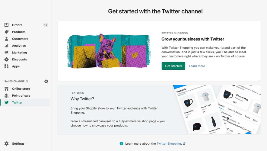 Twitter vient d'annoncer une collaboration avec Shopify.