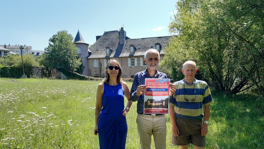 Nathalie Calmels, Jacques Montoya et Robert Dieudé, trois des élus de l'équipe du Monastère qui veulent faire revivre le site de l'abbaye.
