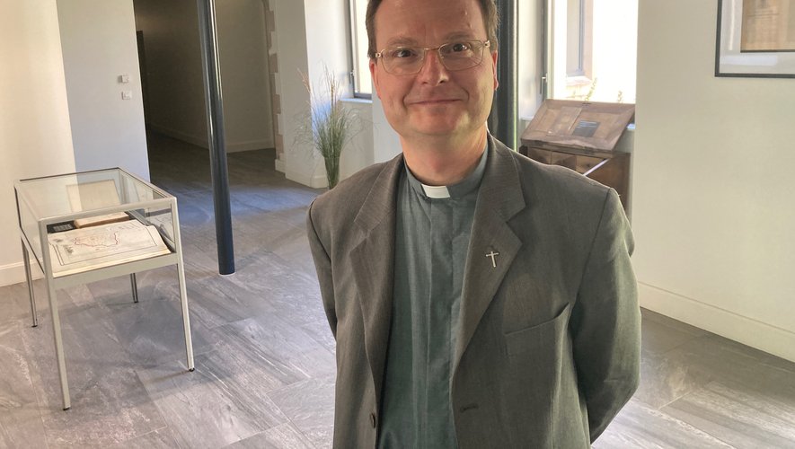 Mgr Luc Meyer, 53 ans, désormais dans son évêché à Rodez. 