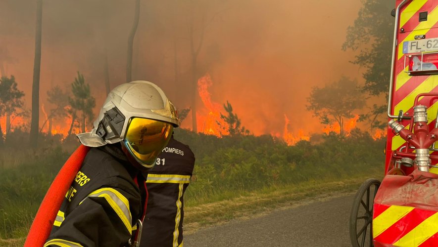 Des pompiers de tous les départements d'Occitanie sont passés et sont encore mobilisés en Gironde.