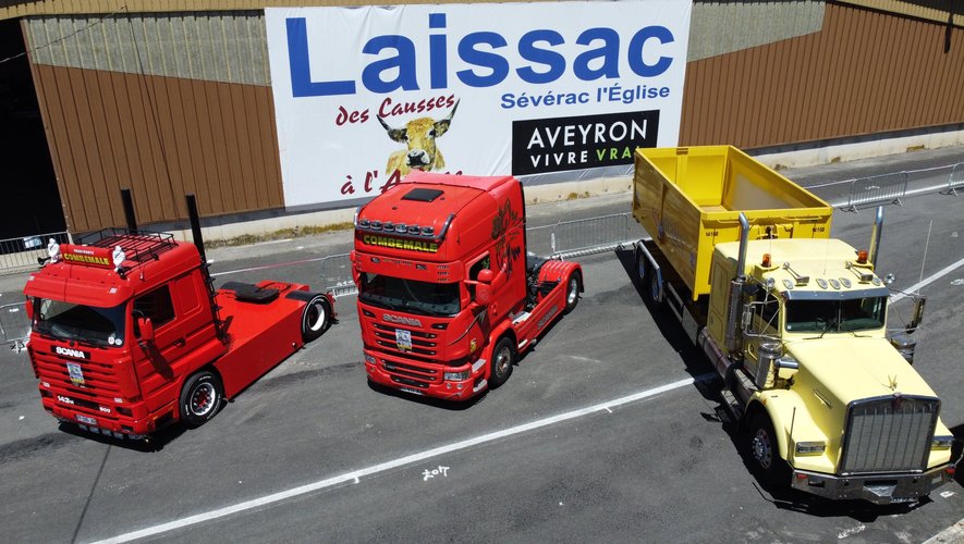 Une centaine de calmions vont participer au Truck Show de Laissac tout le week-end.