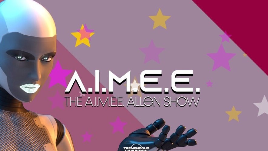 A.I.M.E.E est l'animatrice du podcast "The A.I.M.E.E Allen Show"... et un "robot sensible".