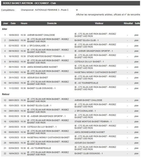 Basket-ball : les calendriers de la saison 2022-2023 des équipes Basket-ball : les calendriers de la saison 2022-2023 des équipes