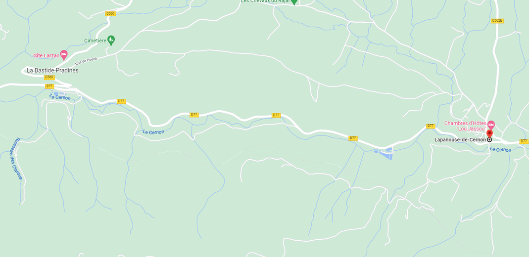 Serge Reboux a été vu pour la dernière fois sur la route de la Bastide-Pradines, à Lapanouse-de-Cernon.