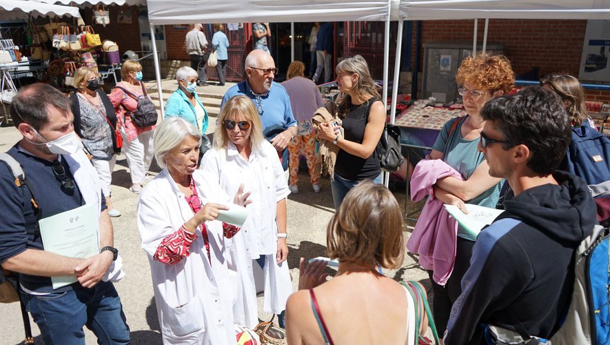 Début juillet, une action d'information a été menée sur le marché de Millau.