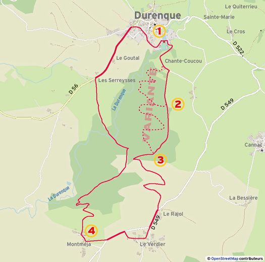 Un parcours de 12 km