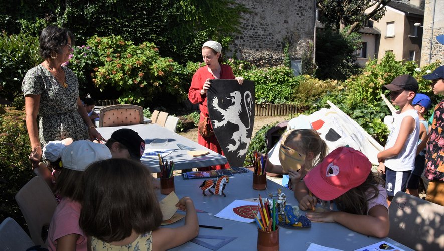 L’atelier héraldique permettait de libérer sa créativité.