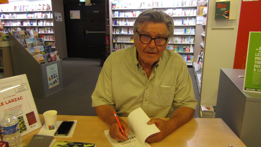 Gérard Galtier dédicaçait son livre, samedi dernier, à l’Espace culturel.